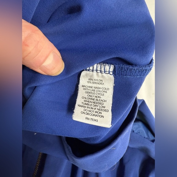 CYNTHIA ROWLEY Blue V-Neck Sleeveless Sundress size M - Picture 10 of 13